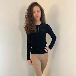 Bailey 44 Black Zip-Up Women’s Sweater